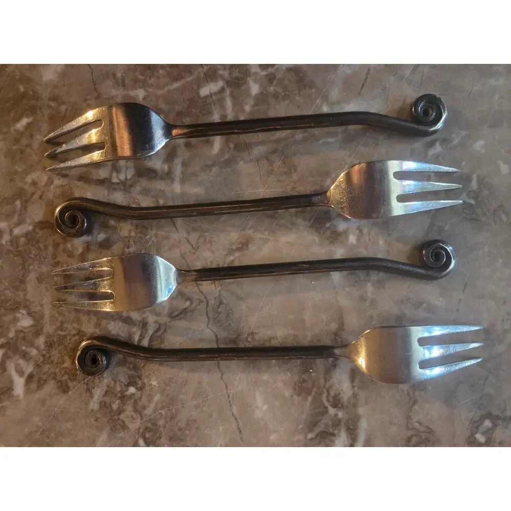 Hampton Silversmiths Coil Tip Appetizer Set of 4